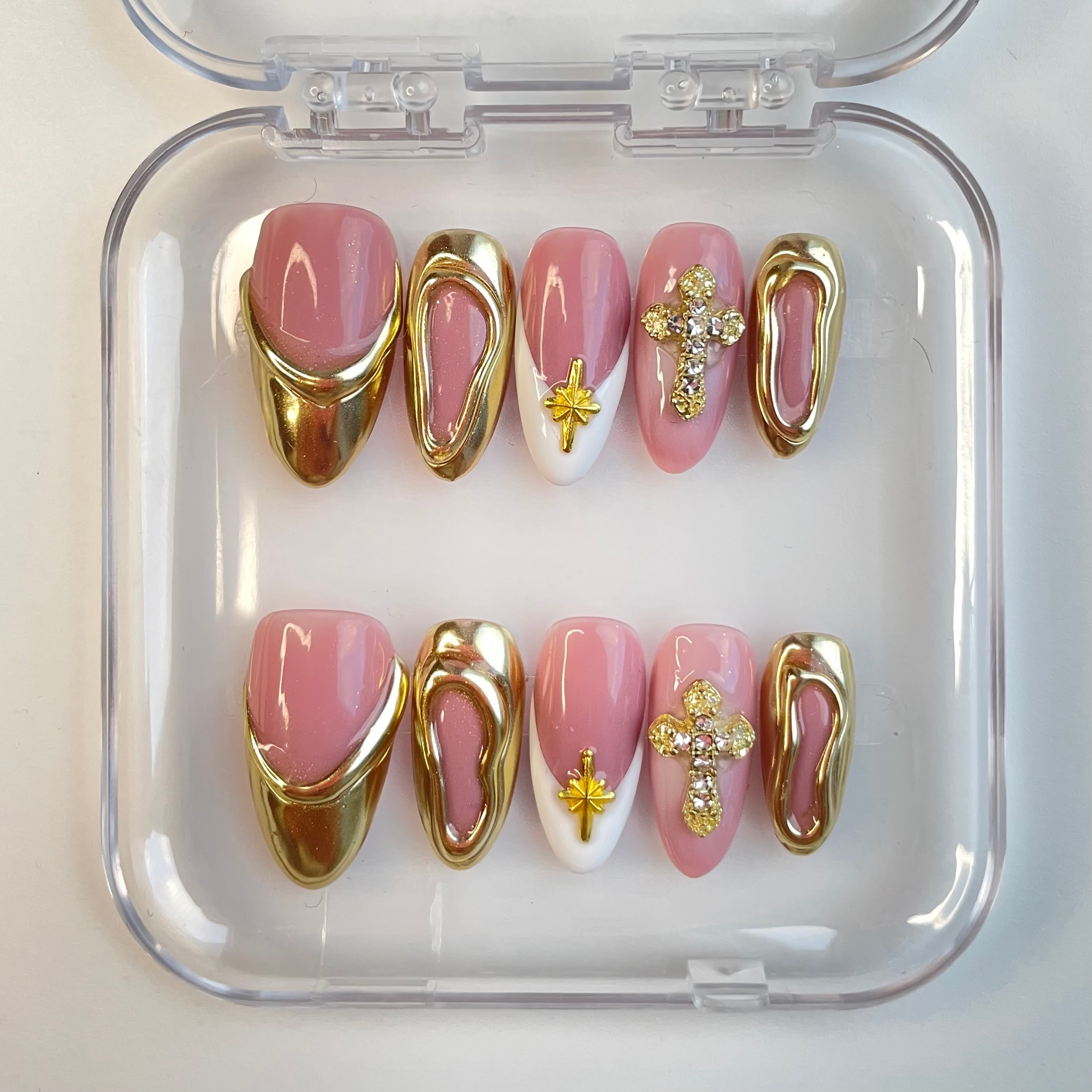 Blush Gold Cross